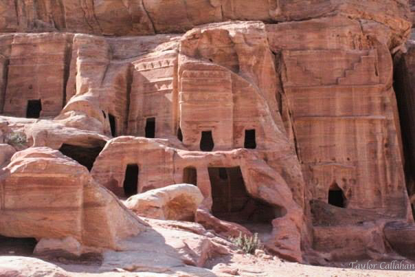 Caves above Petra Jordan